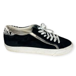 Madewell Sidewalk Low-Top Sneakers in Suede and Spot Calf MA522 Women’s‎ Size 8